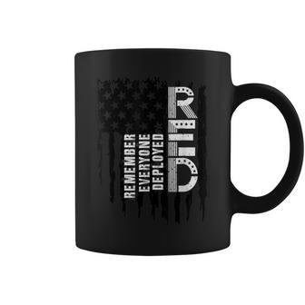 Red Friday Remember Everyone Deployed American Flag Army Coffee Mug - Seseable