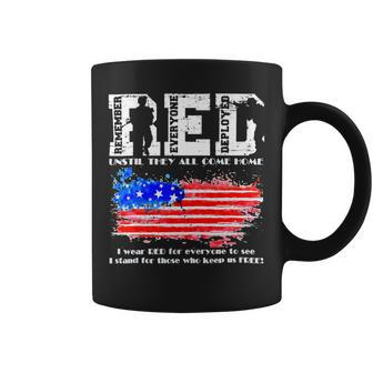 Red Friday Remember Everyone Deployed Every Friday Veterans 108 Coffee Mug - Monsterry DE