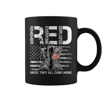 Red Fridays Remember Everyone Deployed Vintage American Flag Coffee Mug - Thegiftio UK