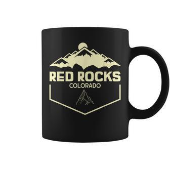 Red Rocks Colorado Beautiful Rocky Mountains Coffee Mug - Seseable