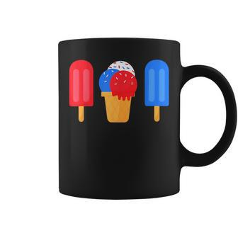 Red White And Blue For Men Women 4Th Of July Ice Cream Coffee Mug | Mazezy