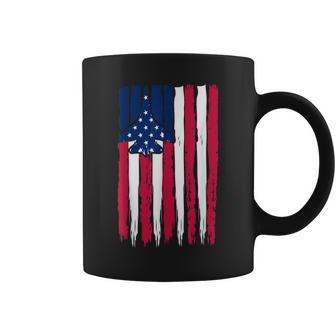 Red White Blue Air Force Flight Aviation American Flag Usa Coffee Mug | Mazezy