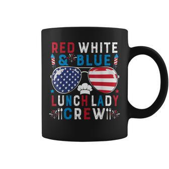 Red White Blue Lunch Lady Crew Sunglasses 4Th Of July Gifts Coffee Mug - Thegiftio UK