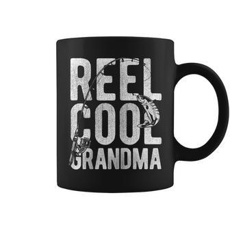 Reel Cool Grandma Retro Fishing Lover Coffee Mug | Mazezy