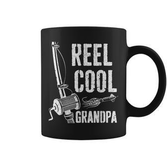 Reel Cool Grandpa Fishing Fathers Day Coffee Mug | Mazezy