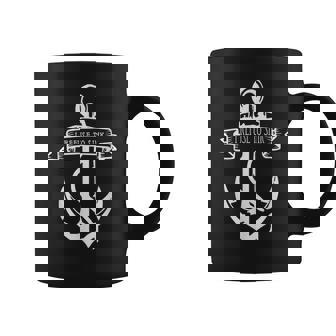 Refuse To Sink Anchor Tattoo Vintage Burnout Graphic Coffee Mug | Mazezy