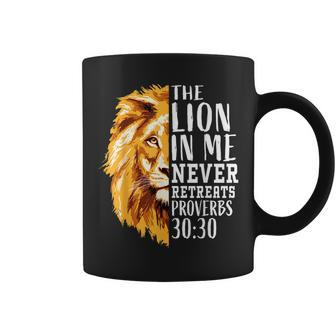 Religious Christian Bible Verse Gifts Men Dad Lion Of Judah Coffee Mug | Mazezy