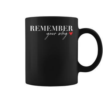Remember Your Why Sarcastic Inspirational Quote Coffee Mug - Thegiftio UK