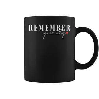 Remember Your Why Motivational Coffee Mug - Seseable