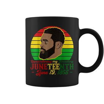 Remembering My Ancestors Celebrate Junenth Black King Men Coffee Mug - Seseable
