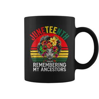 Remembering My Ancestors Celebrate Junenth Black Women Coffee Mug | Mazezy CA