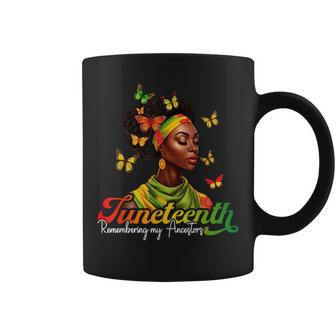 Remembering My Ancestors Junenth 1865 Black Women History Coffee Mug - Thegiftio UK