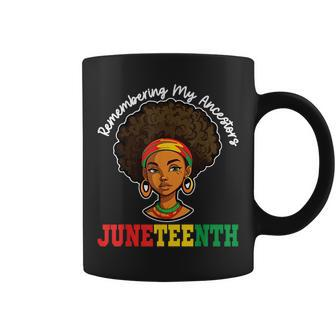Remembering My Ancestors Junenth Black Freedom Women Coffee Mug | Mazezy