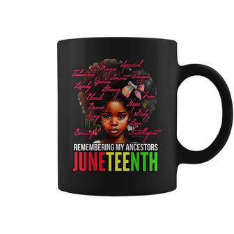 Remembering My Ancestors Junenth Celebrating Black Woman Coffee Mug | Mazezy