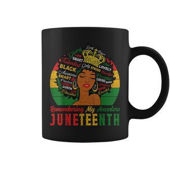 Remembering My Ancestors Junenth Freedom Black Women Girl Coffee Mug - Thegiftio UK