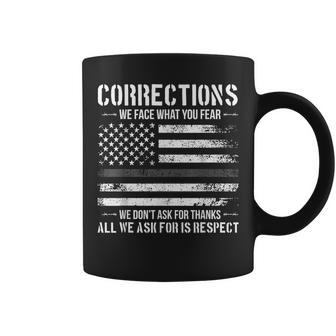 Respect Correctional Officer Proud Corrections Officer Coffee Mug - Seseable