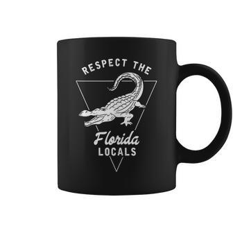Respect The Florida Locals Alligator Gator Coffee Mug | Mazezy