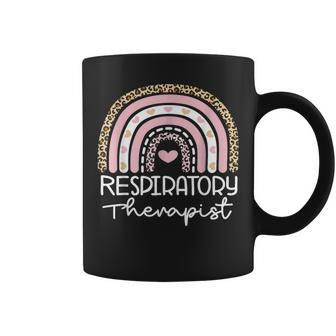 Respiratory Therapist Leopard Rainbow Nursing Day Nurse Week Coffee Mug