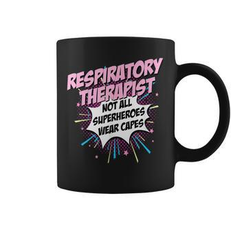 Respiratory Therapist Superhero Fun Comic Coffee Mug | Mazezy