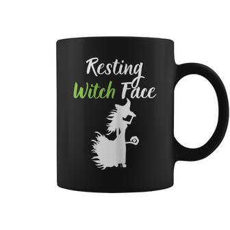Resting Witch Face Halloween Fall Trick Or Treat Sassy Coffee Mug | Mazezy