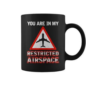 You Are In My Restricted Airspace Airplane Pilot Quote Coffee Mug | Mazezy CA