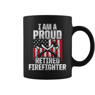 Retired Firefighter Pride Fireman Retirement Coffee Mug | Mazezy CA