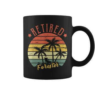 Retired Forester Retro Vintage For Dad Coffee Mug | Mazezy