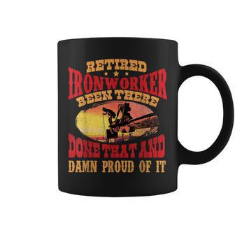 Retired Ironworker Retirement Grandpa Rodbuster Workers Coffee Mug | Mazezy