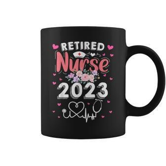Retired Nurse 2023 Cute Nurse Retirement 2023 Medical Crew Coffee Mug - Monsterry DE