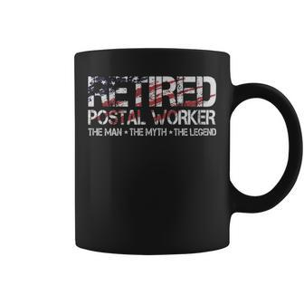 Retired Postal Worker The Man The Myth The Legend - Retired Postal Worker The Man The Myth The Legend Coffee Mug - Monsterry