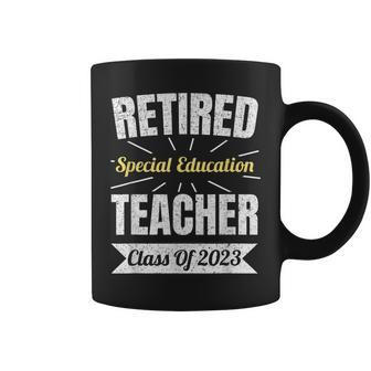 Retired Special Education Teacher Class Of 2023 Retirement Coffee Mug | Mazezy