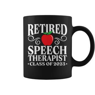 Retired Speech Therapist Slp Class Of 2023 Retirement Gifts Coffee Mug | Mazezy