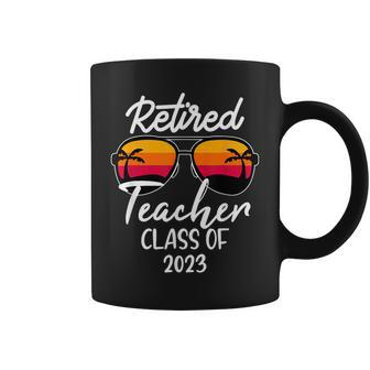 Retired Teacher Class Of 2023 Funny Vintage Retirement Coffee Mug | Mazezy
