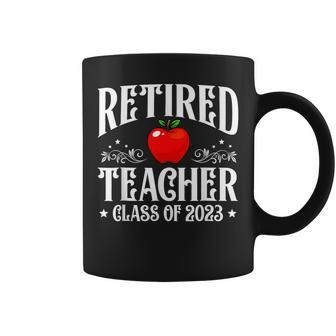 Retired Teacher Class Of 2023 Retirement Funny Matching Coffee Mug | Mazezy