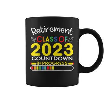 Retirement Primary Elementary Teacher 2023 Retiring Progress Coffee Mug | Mazezy