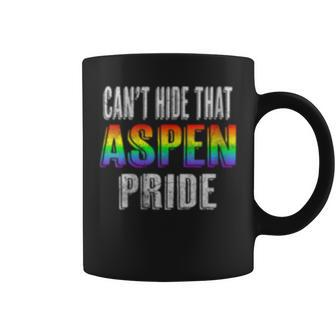 Retro 70S 80S Style Cant Hide That Aspen Gay Pride Coffee Mug | Mazezy