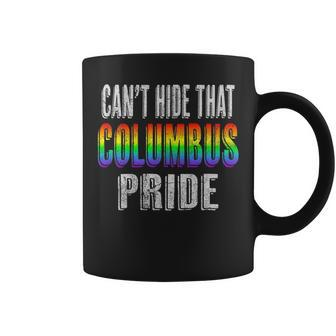 Retro 70S 80S Style Cant Hide That Columbus Gay Pride Coffee Mug | Mazezy