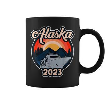 Retro Alaskan Cruise 2023 | Cruising To Alaska Boat Ship Coffee Mug - Monsterry DE