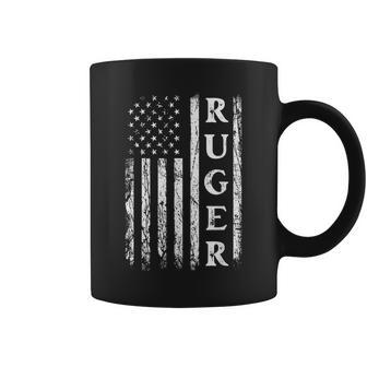 Retro American Flag Ruger American Family Day Matching Coffee Mug - Seseable