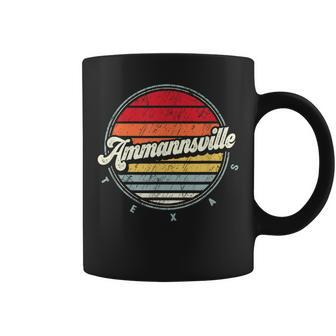Retro Ammannsville Home State Cool 70S Style Sunset Coffee Mug | Mazezy