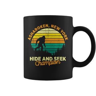 Retro Asharoken New York Big Foot Souvenir Coffee Mug | Mazezy