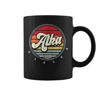 Retro Atka Home State Cool 70S Style Sunset Coffee Mug | Mazezy