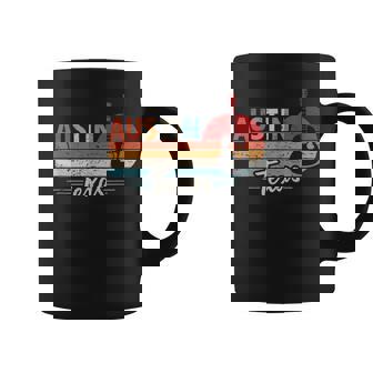 Retro Austin Texas Guitar Music Coffee Mug | Mazezy