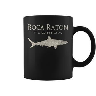 Retro Boca Raton Fl Shark Coffee Mug | Mazezy