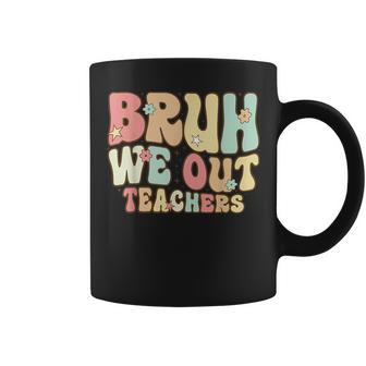 Retro Bruh We Out Teachers Summer Last Day Of School Cool Coffee Mug | Mazezy