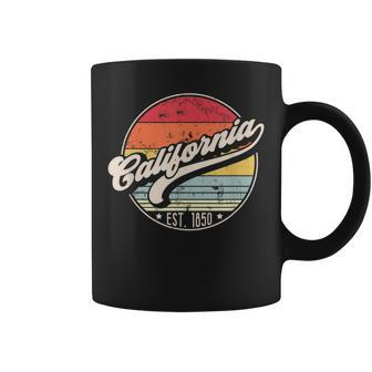 Retro California Home State Ca Cool 70S Style Sunset Coffee Mug | Mazezy AU