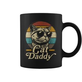 Retro Cat Daddy 80S 90S Style Cat Sunglasses Vintage Coffee Mug - Monsterry CA