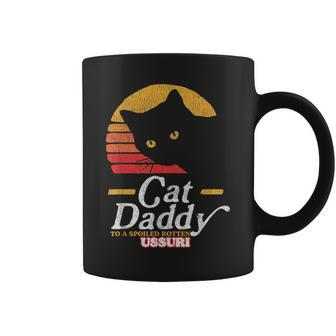 Retro Cat Daddy To A Spoiled Rotten Ussuri 80S Coffee Mug | Mazezy