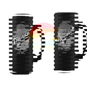 Retro Connecticut Home State Ct Cool 70S Style Sunset Gift For Women Coffee Mug - Thegiftio UK