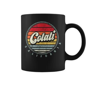 Retro Cotati Home State Cool 70S Style Sunset Coffee Mug | Mazezy